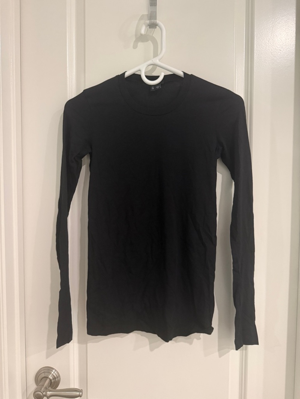 Theory Black Crewneck Top